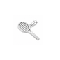 Silver Pendant - Tennis Racket