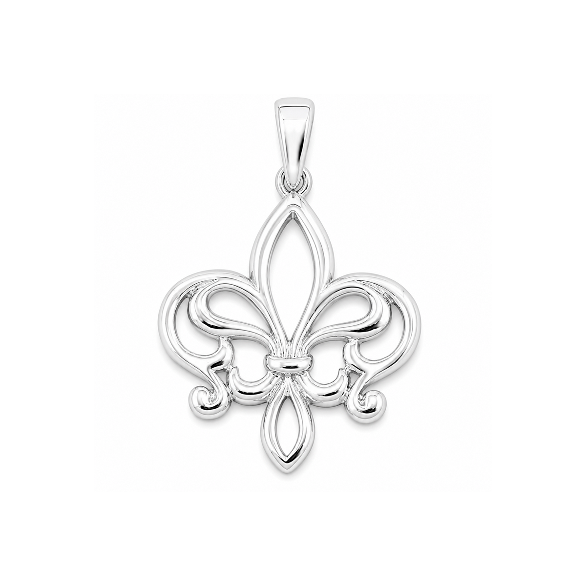 Silver Pendant - Fleur De Lise