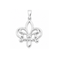 Silver Pendant - Fleur De Lise