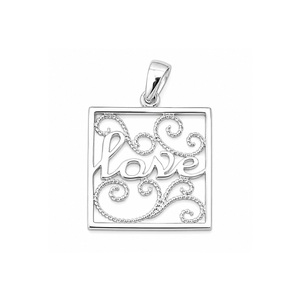 Silver Pendant - LOVE
