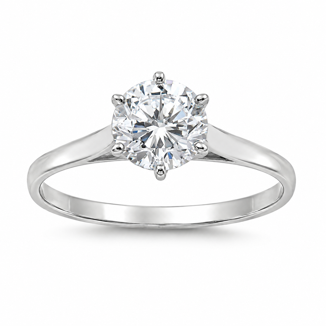 Silver CZ Ring - Solitaire