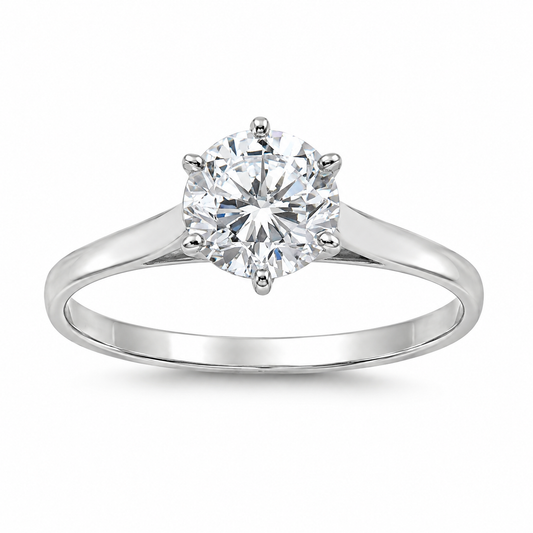 Silver CZ Ring - Solitaire