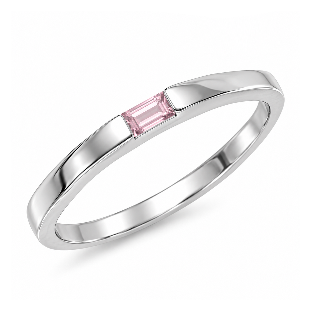 Silver CZ Baby Ring