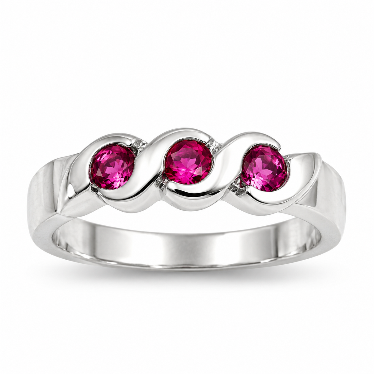 Silver CZ Baby Ring
