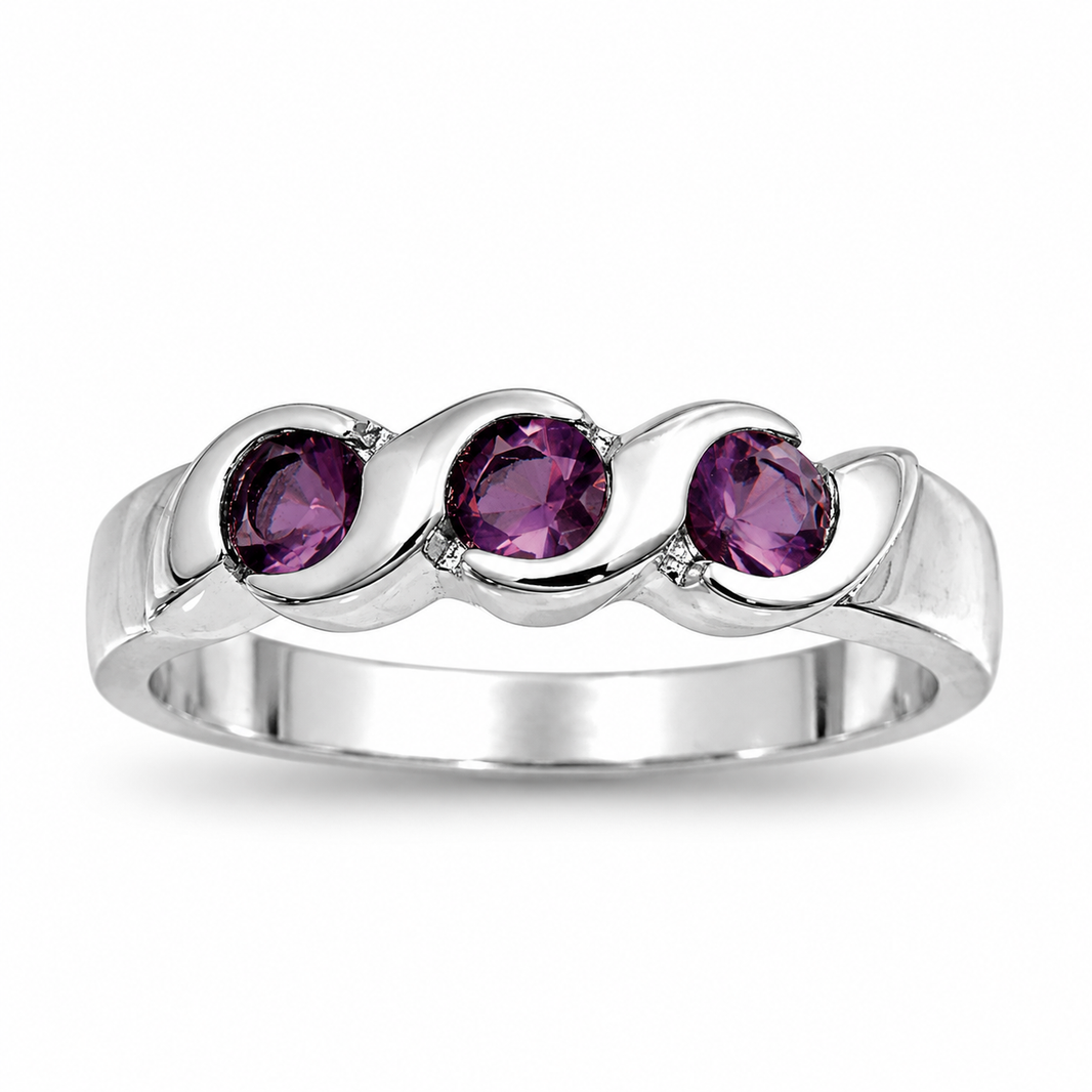 Silver CZ Baby Ring