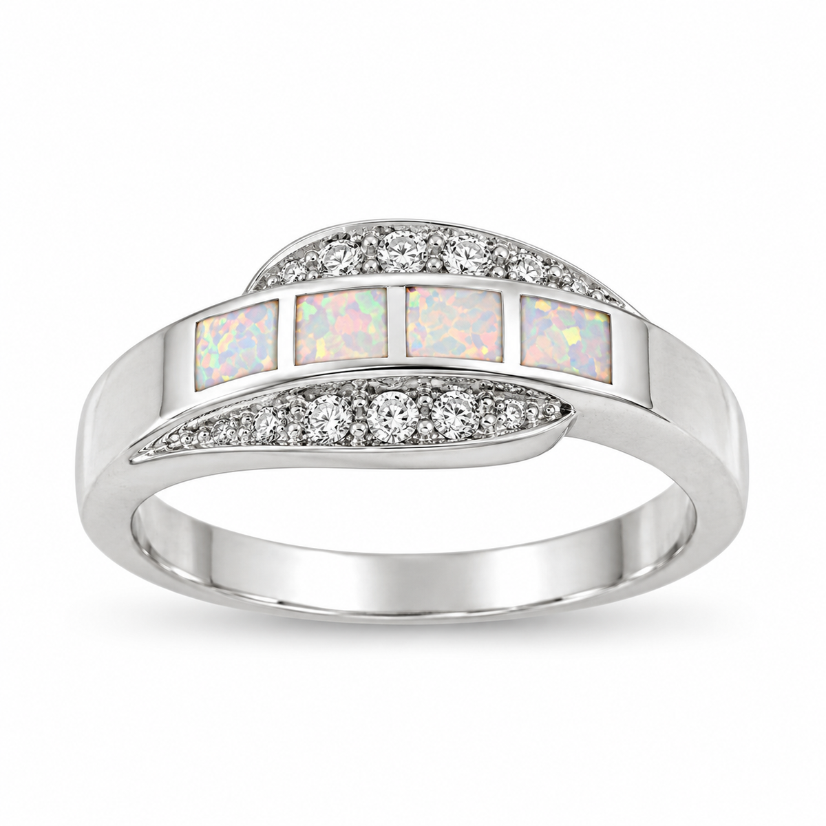 Silver Lab Opal Ring