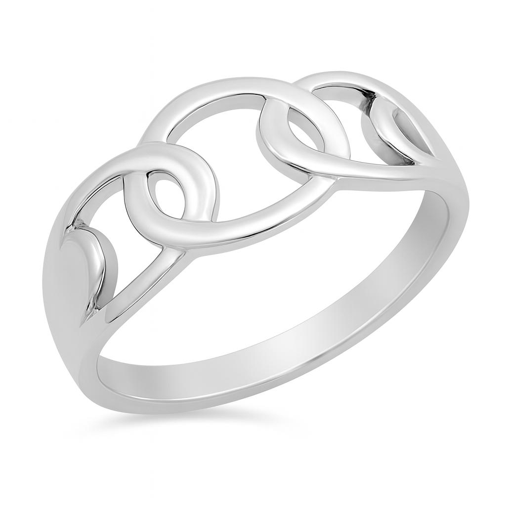 Silver Infinity Link Ring