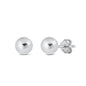 Silver Ball Stud Earrings - 9mm