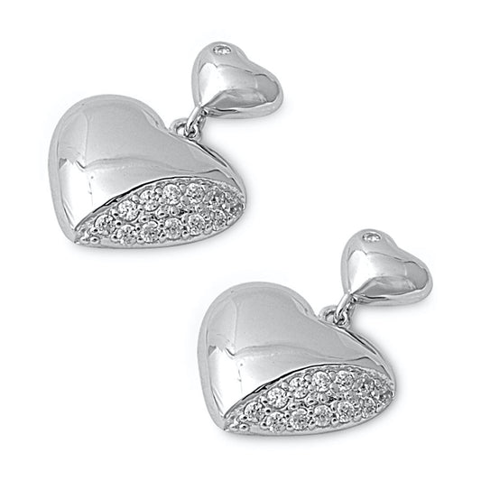 Silver Earrings with CZ