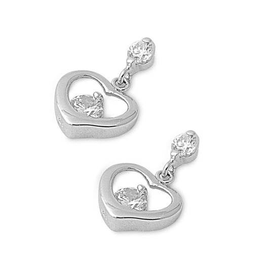 Silver Earrings with CZ