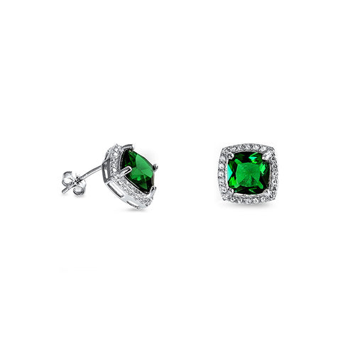 Silver Earrings with CZ