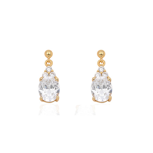 Silver CZ Earring