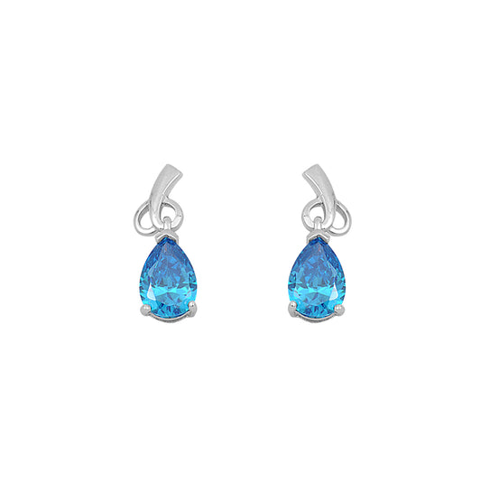 Silver CZ Earring