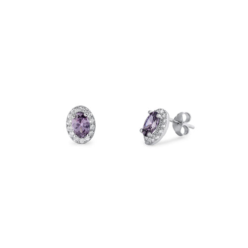 Silver CZ Earring