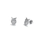 Silver CZ Earring - Owl