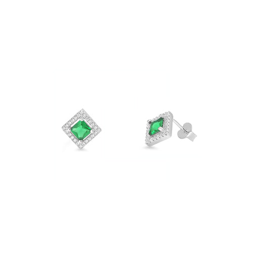 Silver CZ Earring