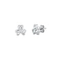 Silver CZ Earring - Clover