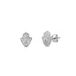 Silver CZ Earrings - Hamsa