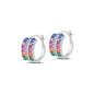 Silver Huggie Earrings