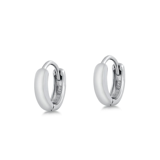 Silver Huggie Earrings