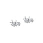 Silver CZ Earrings - Spider