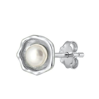 Silver Earrings - Pearl