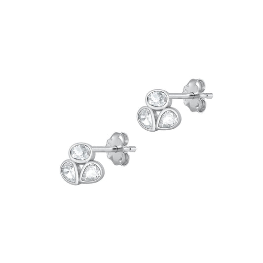 Silver CZ Earrings