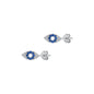 Silver CZ Earrings - Eye