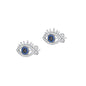 Silver CZ Earring - Eye