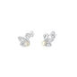 Silver CZ Earring - Swan