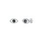 Silver CZ Earrings - Eye