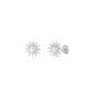 Silver CZ Earring - Sunburst