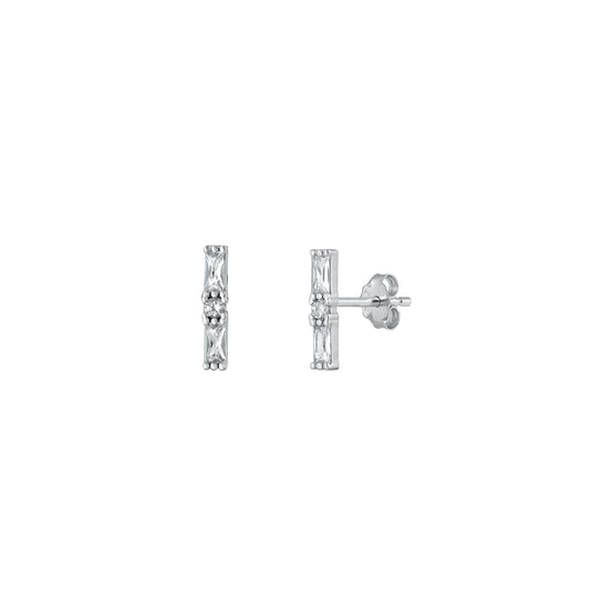 Silver CZ Earrings