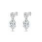 Silver CZ Earring - Marquise