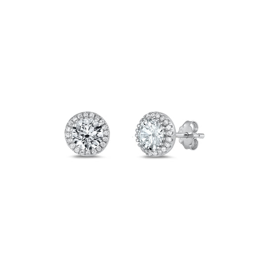 Silver CZ Earring