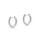 Silver CZ Hoop Earrings