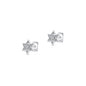Silver CZ Earring - Star of David