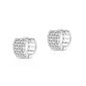Silver CZ Hoop Earrings
