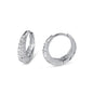 Silver Huggie Earrings