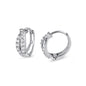 Silver Huggie Earrings
