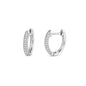 Silver Huggie Earrings