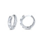 Silver Huggie Earrings
