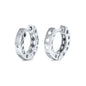 Silver Huggie Earrings