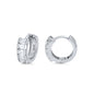 Silver Huggie Earrings