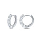 Silver Huggie Earrings