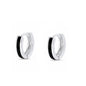 Silver Huggie Earrings