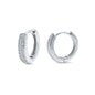 Silver Huggie Earrings