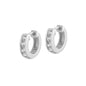 Silver Huggie Earrings