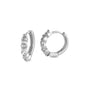 Silver Huggie Earrings