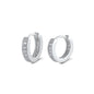 Silver Huggie Earrings